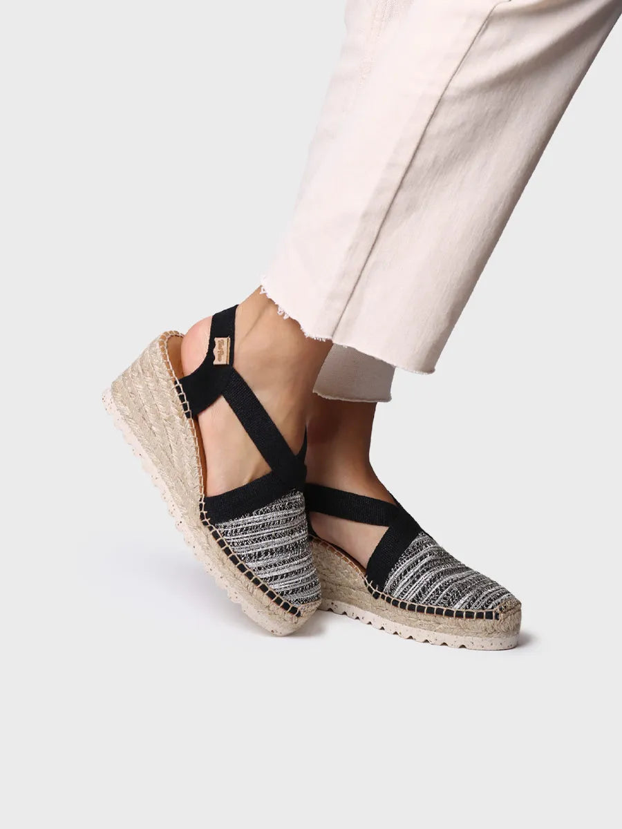 Toni Pons Terra-CL espadrilles tissu multicolore noir