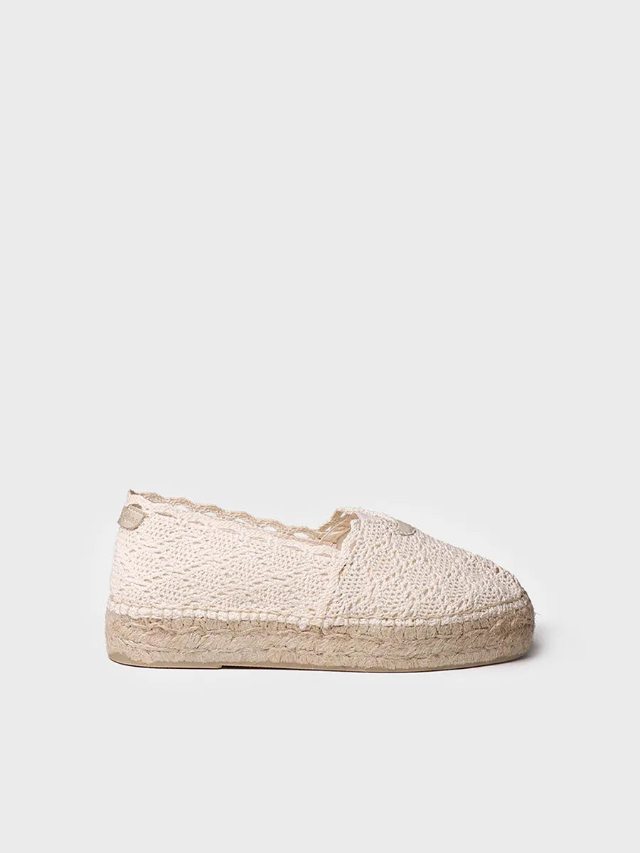 Toni Pons Aitana espadrille crochet écru