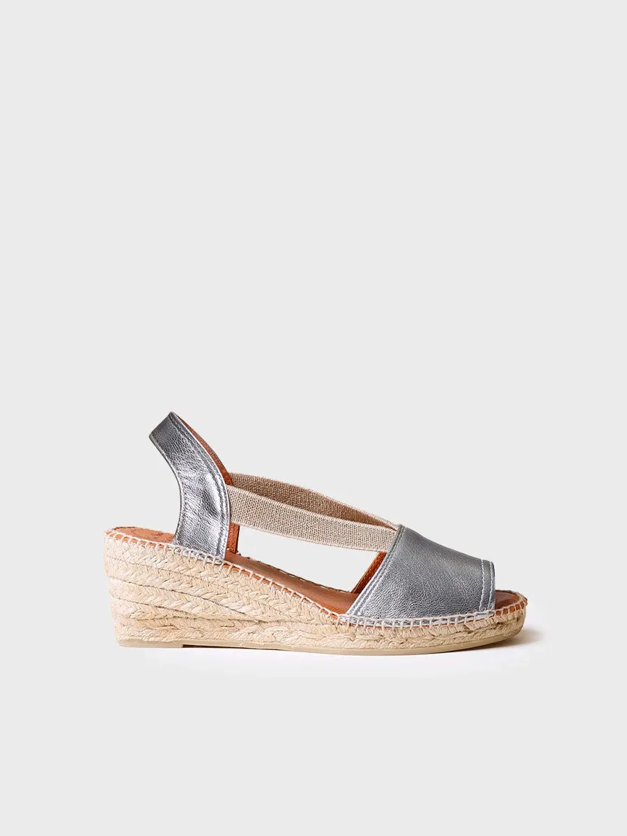 Toni Pons Teide-P espadrille cuir compensée 6 cm