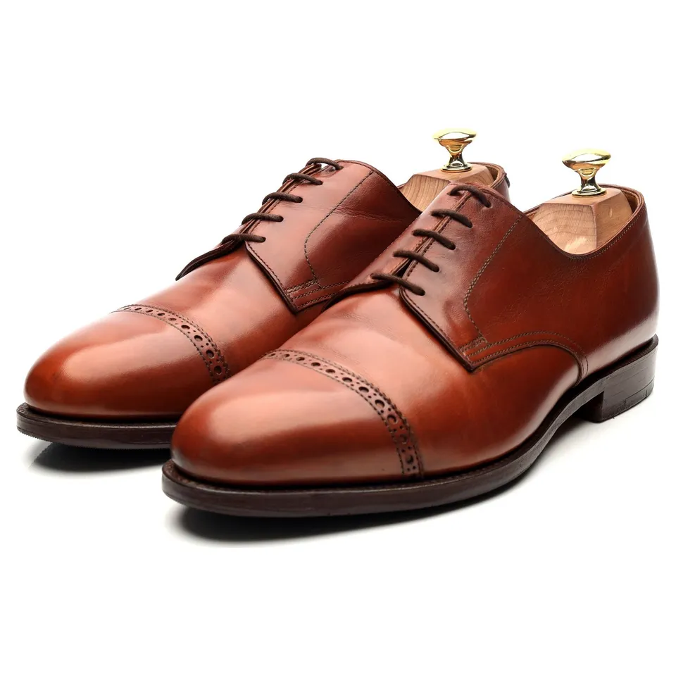 Crockett & Jones Draycott derbies cuir marron clair 8,5 UK