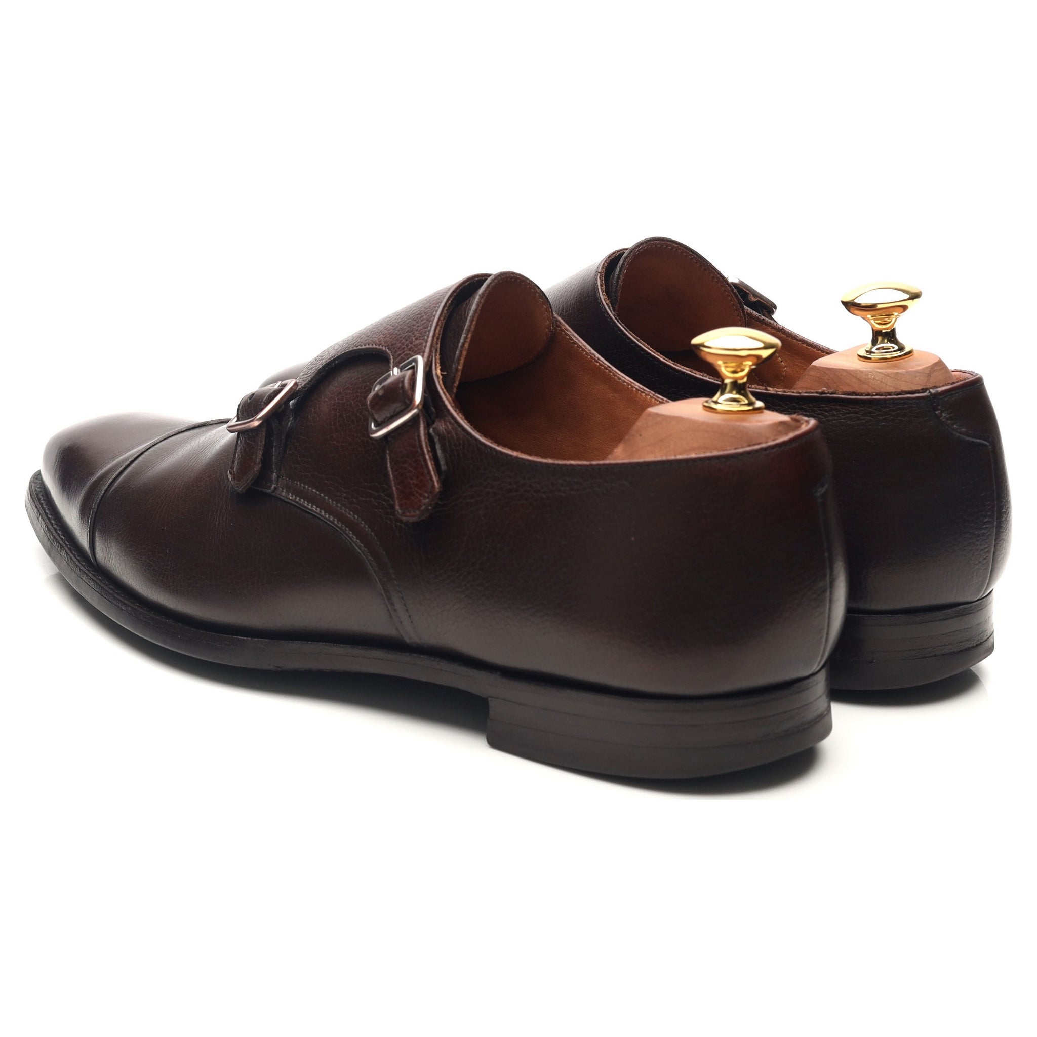 Crockett & Jones Lowndes double monk cuir marron UK 9.5