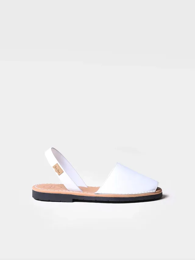 Toni Pons Mao-P minorquine cuir blanc