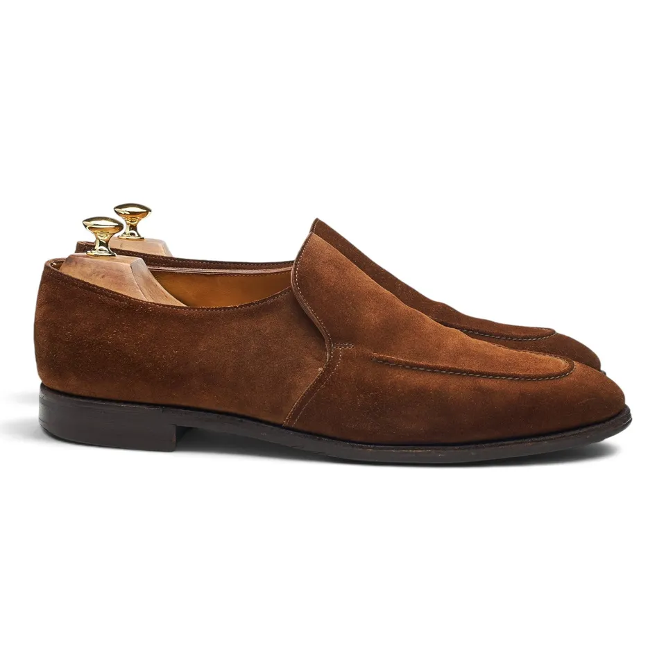 John Lobb Evesham mocassins suède marron 10.5 UK