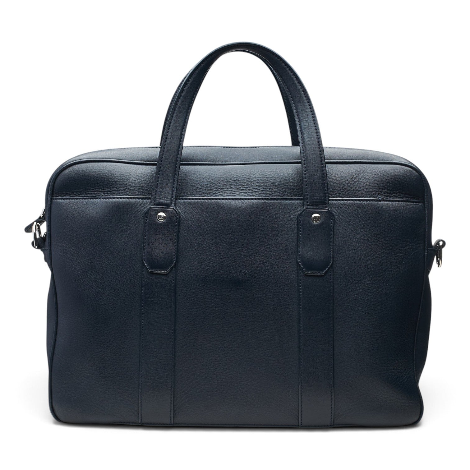 Dunhill Hampstead porte-documents cuir bleu marine