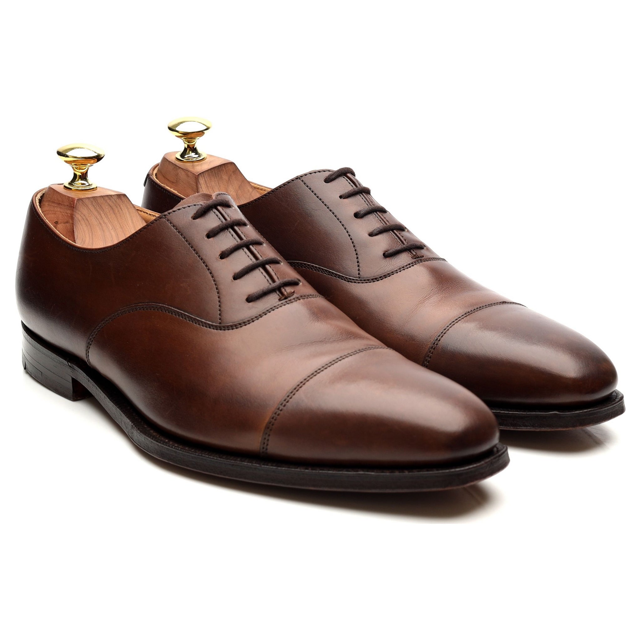 Crockett & Jones Hallam richelieu cuir marron UK 7