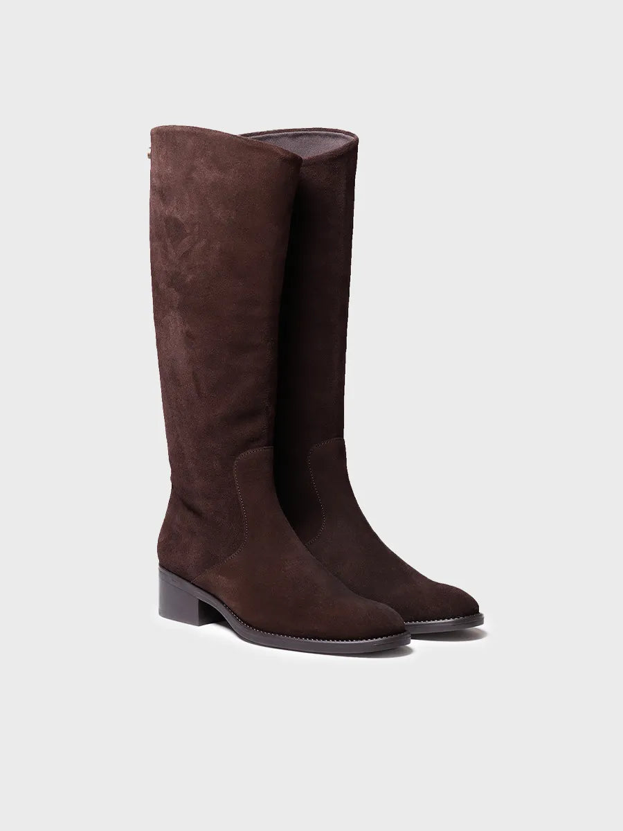 Toni Pons TIROL-SY botte haute daim marron