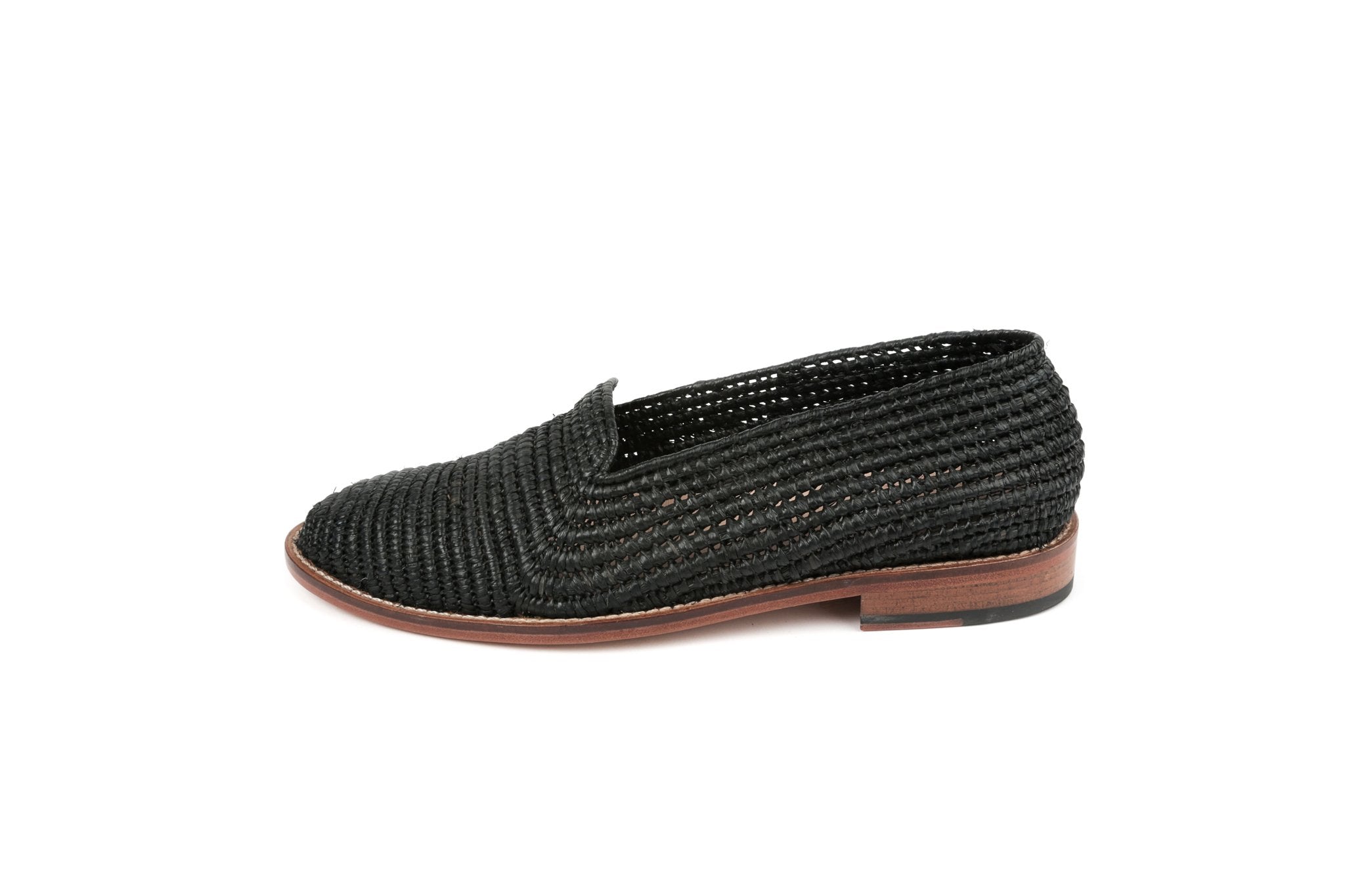 Contre-Allée Binlemdoun mocassin raphia naturel
