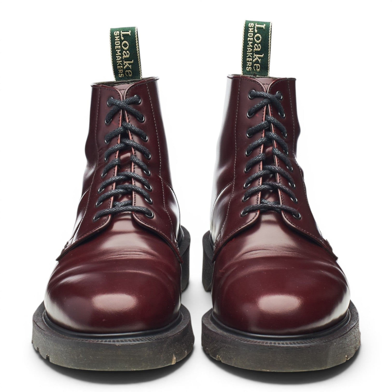 Loake Niro bottines cuir bordeaux UK 7 semelle caoutchouc