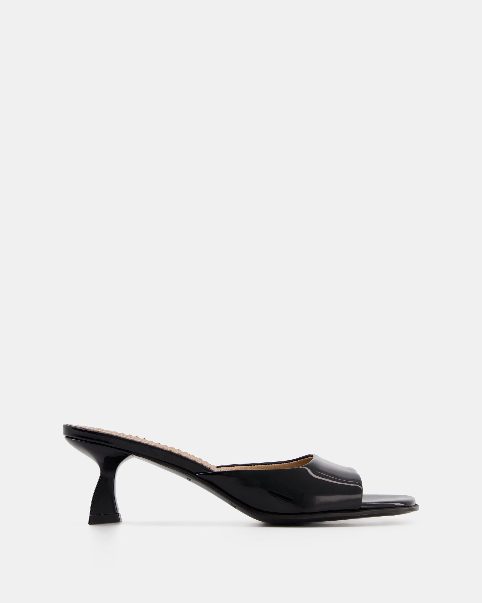 Nodaleto Dona Reese mules noir verni talon 5 cm