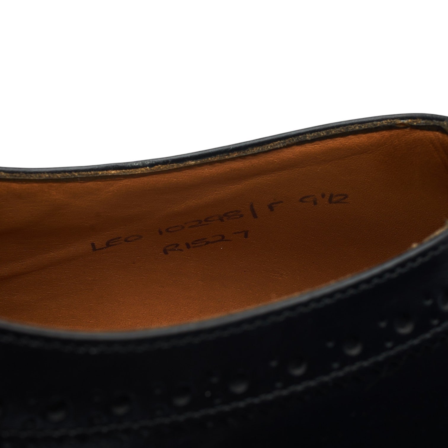 Cheaney Leo derby cuir noir UK 9.5 bout lisse