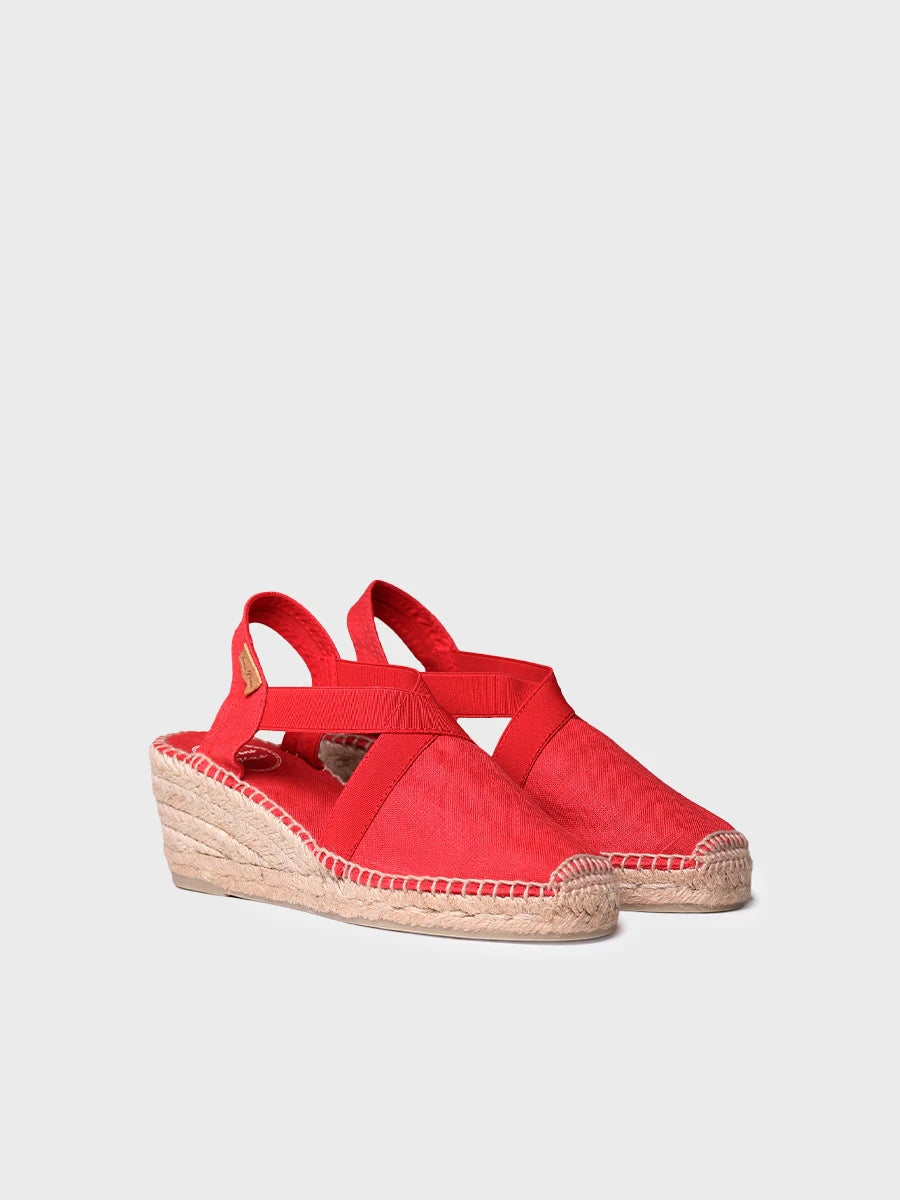Toni Pons Ter espadrilles compensées lin vegan talon 4 cm