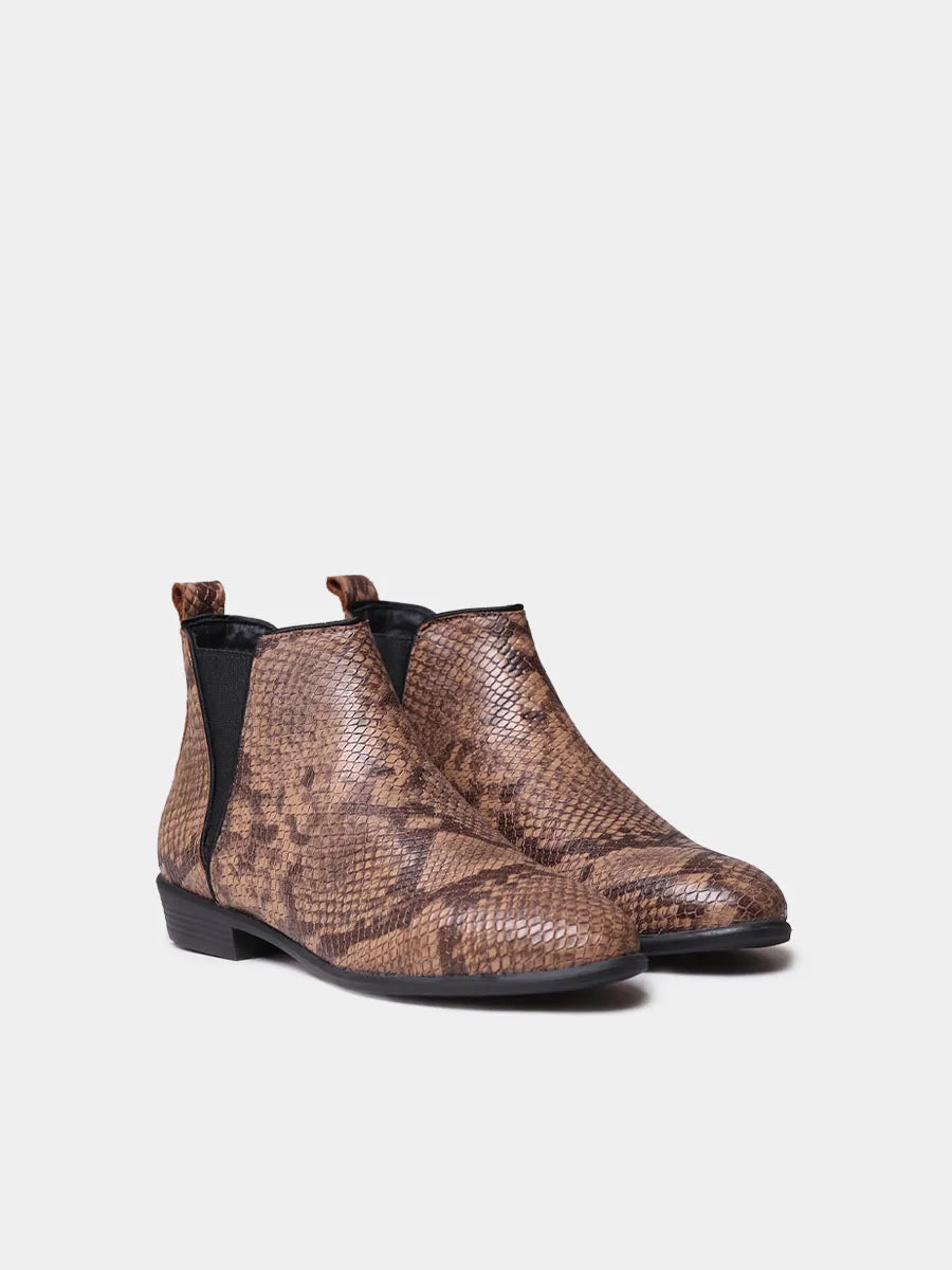 Toni Pons Naroa-PI bottine cuir femme serpent