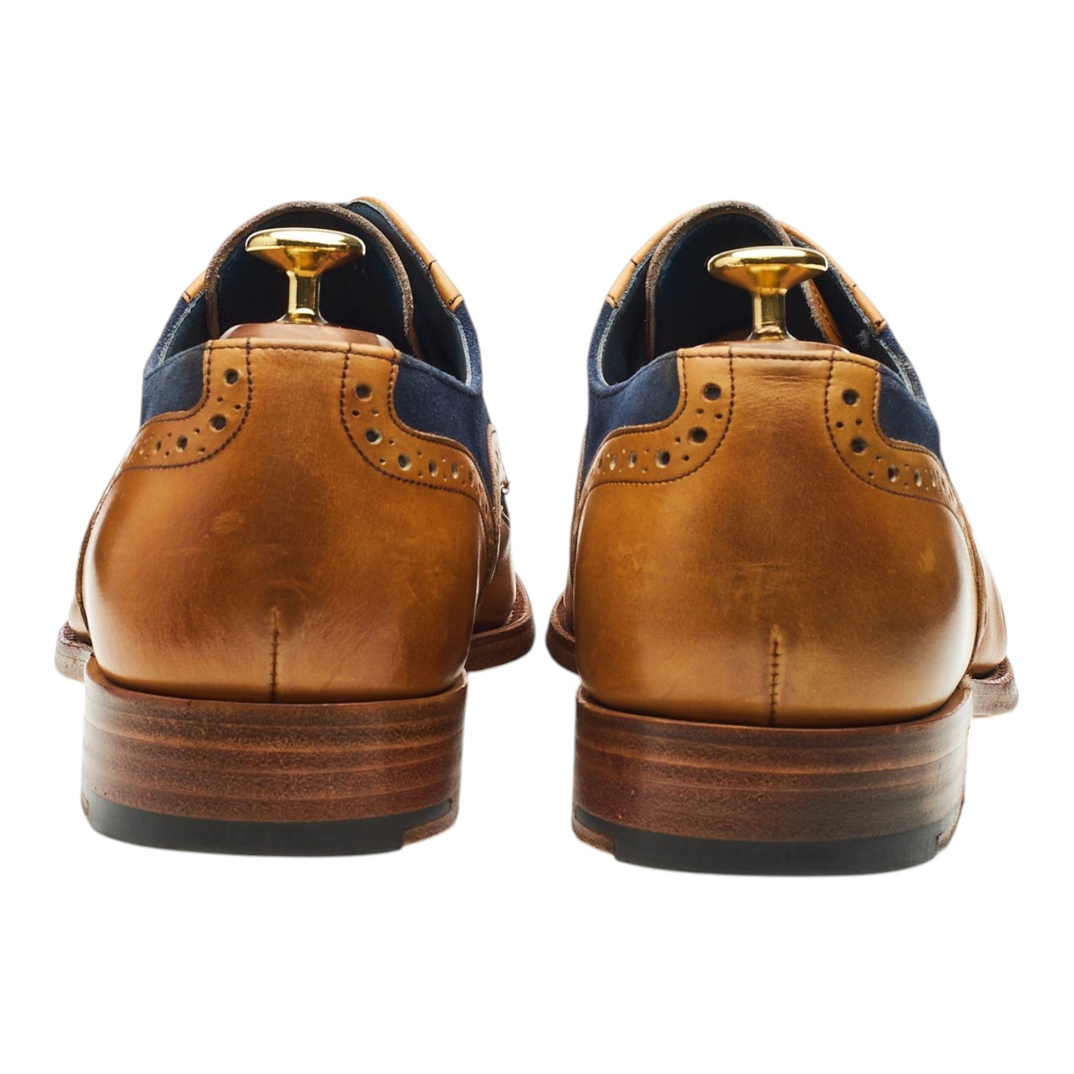 Barker Haig derby cuir brogue marron UK 8 G