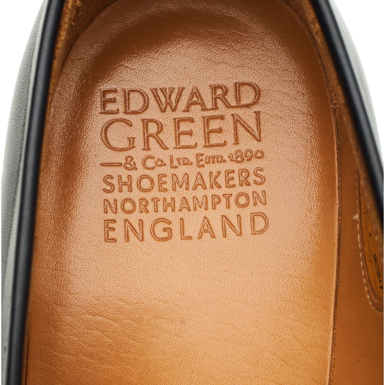 Edward Green Piccadilly mocassins cuir noir UK 9
