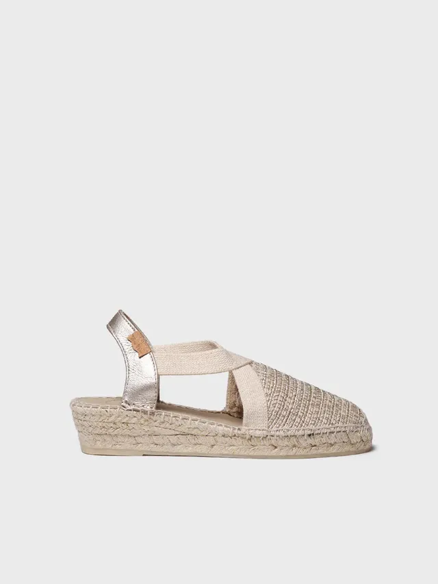 Toni Pons Vera-RL espadrilles plates coton métallisé