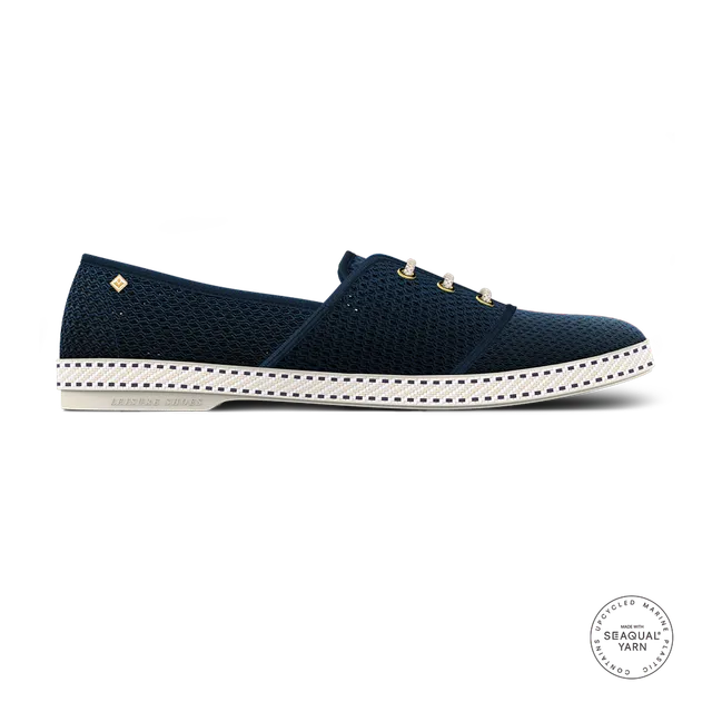 Rivieras Lacets Filet Marine espadrilles mesh