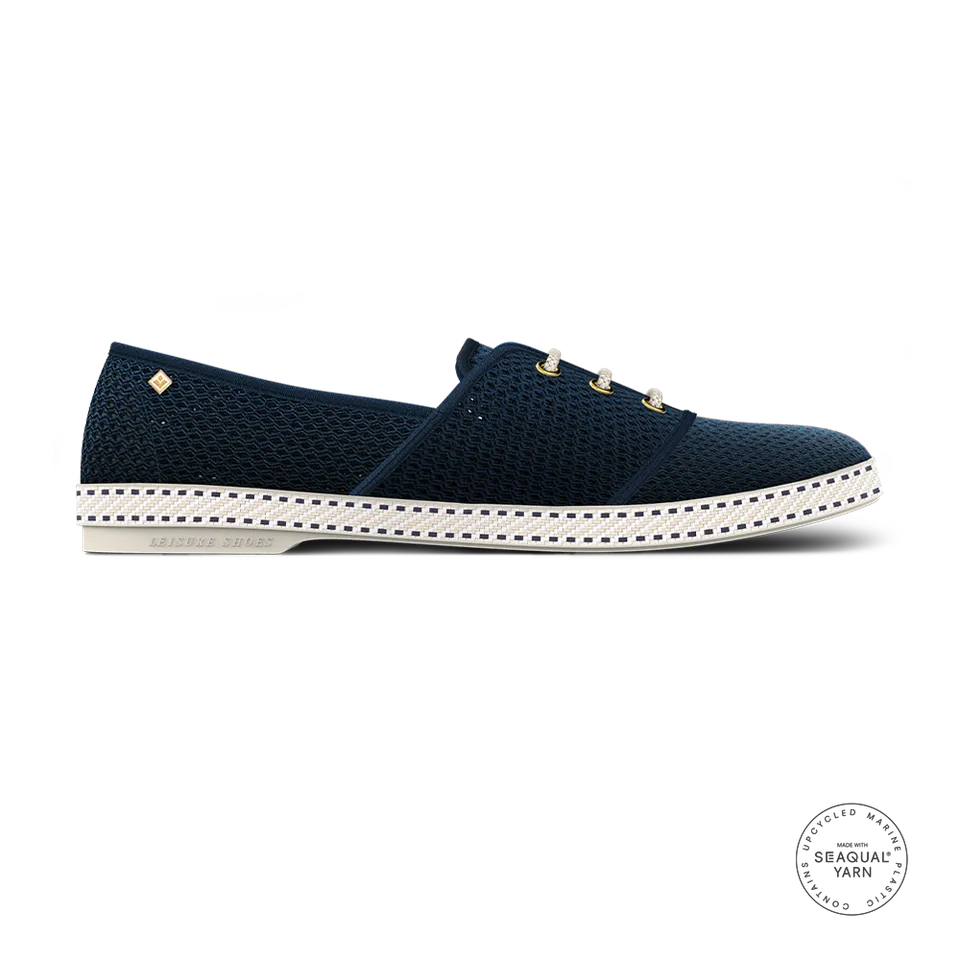 Rivieras Lacets Filet Marine espadrilles mesh