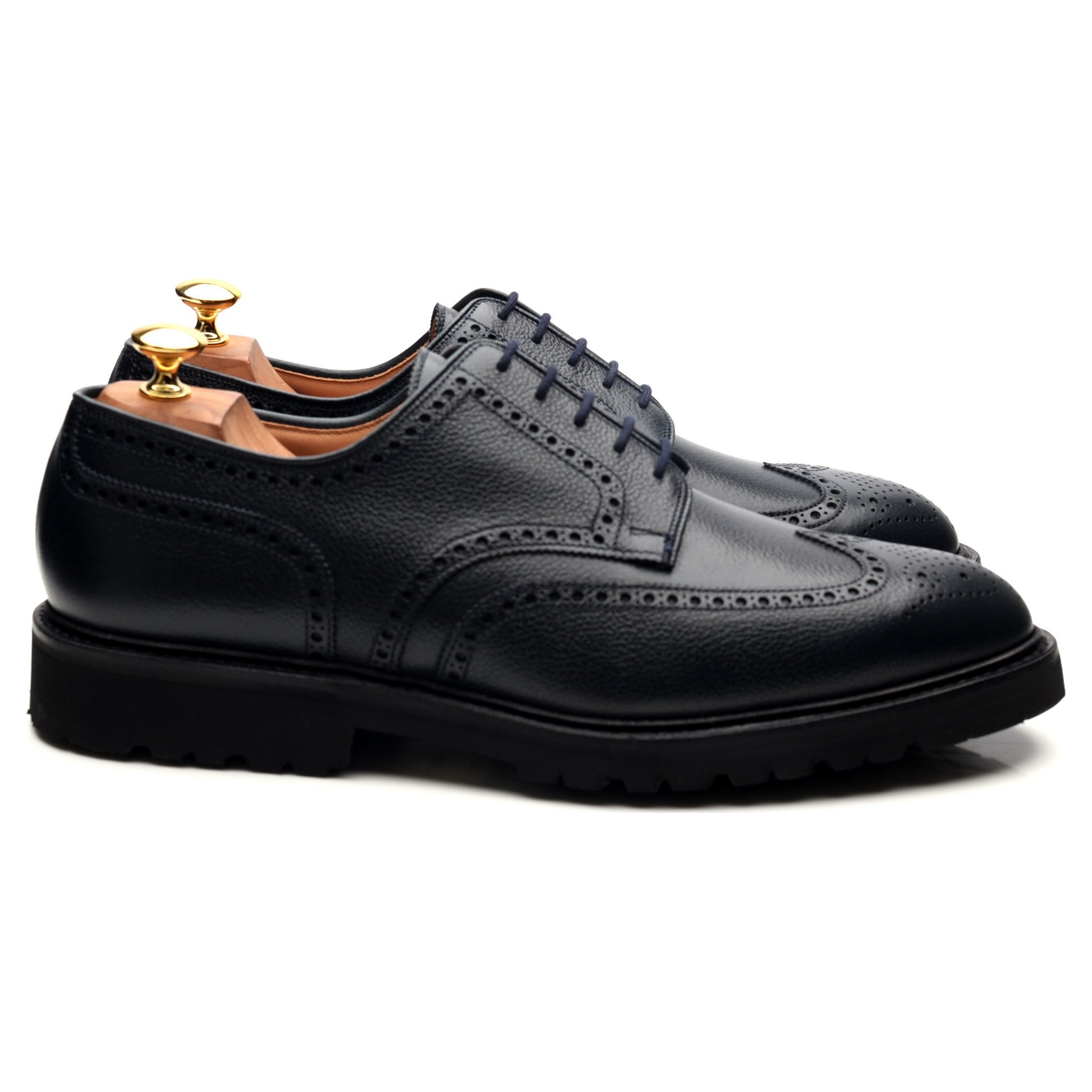 Thom Sweeney Pembroke derbies cuir bleu marine UK 10