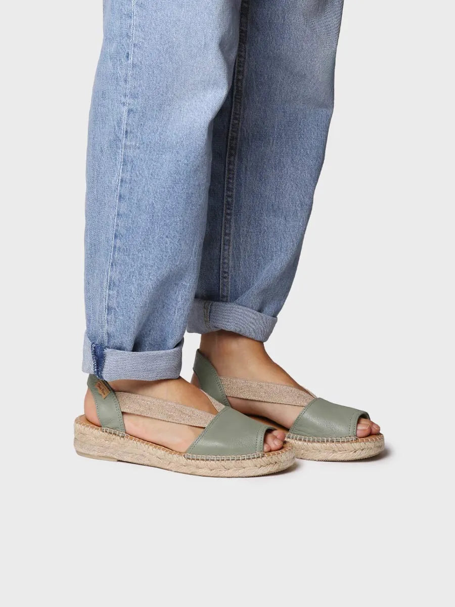 Toni Pons Etna sandales plates cuir femme menthe