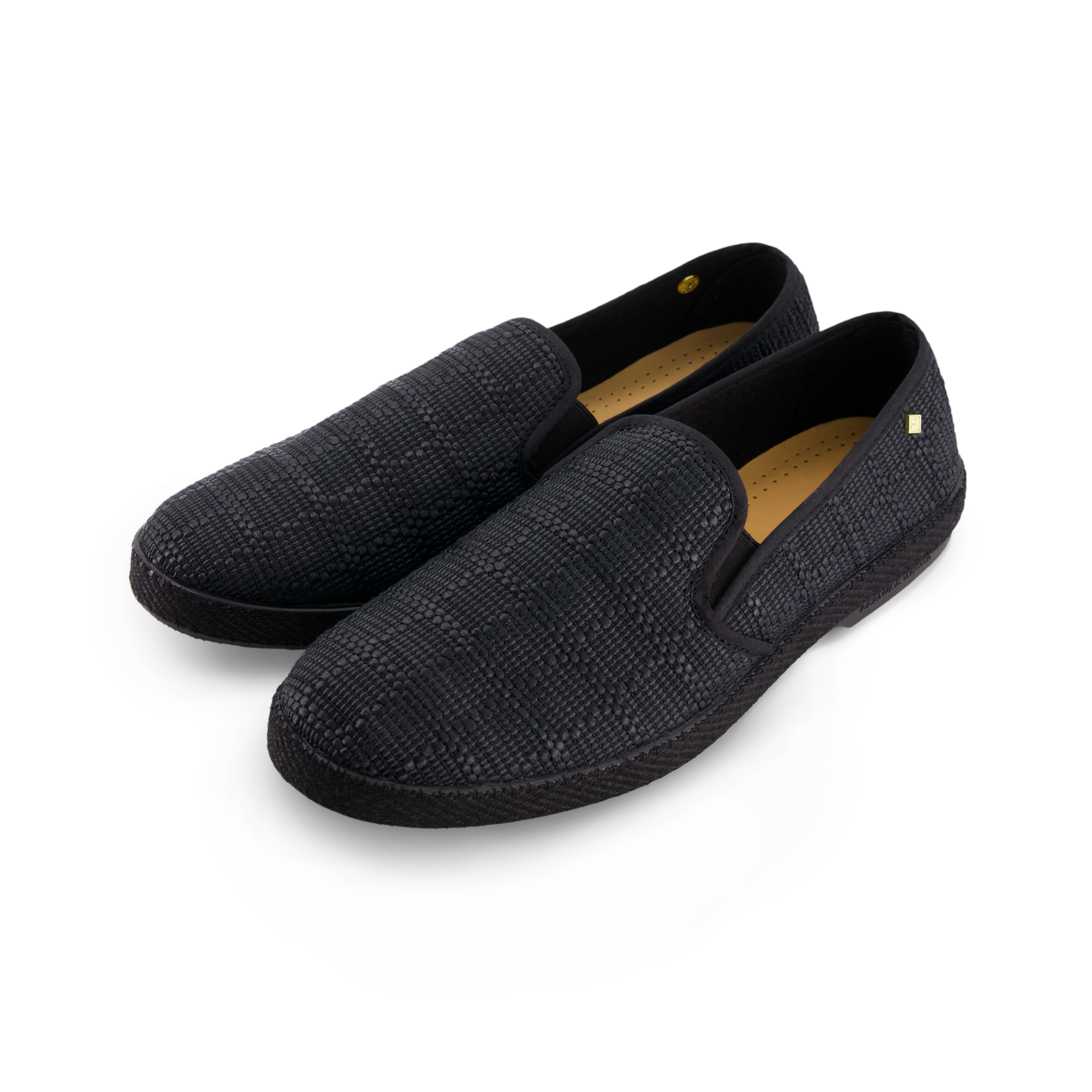 Rivieras Classic Raphia Noir espadrilles effet raphia