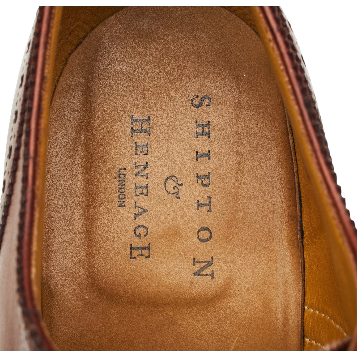 Shipton & Heneage Derby Brogue cuir marron 10.5 G