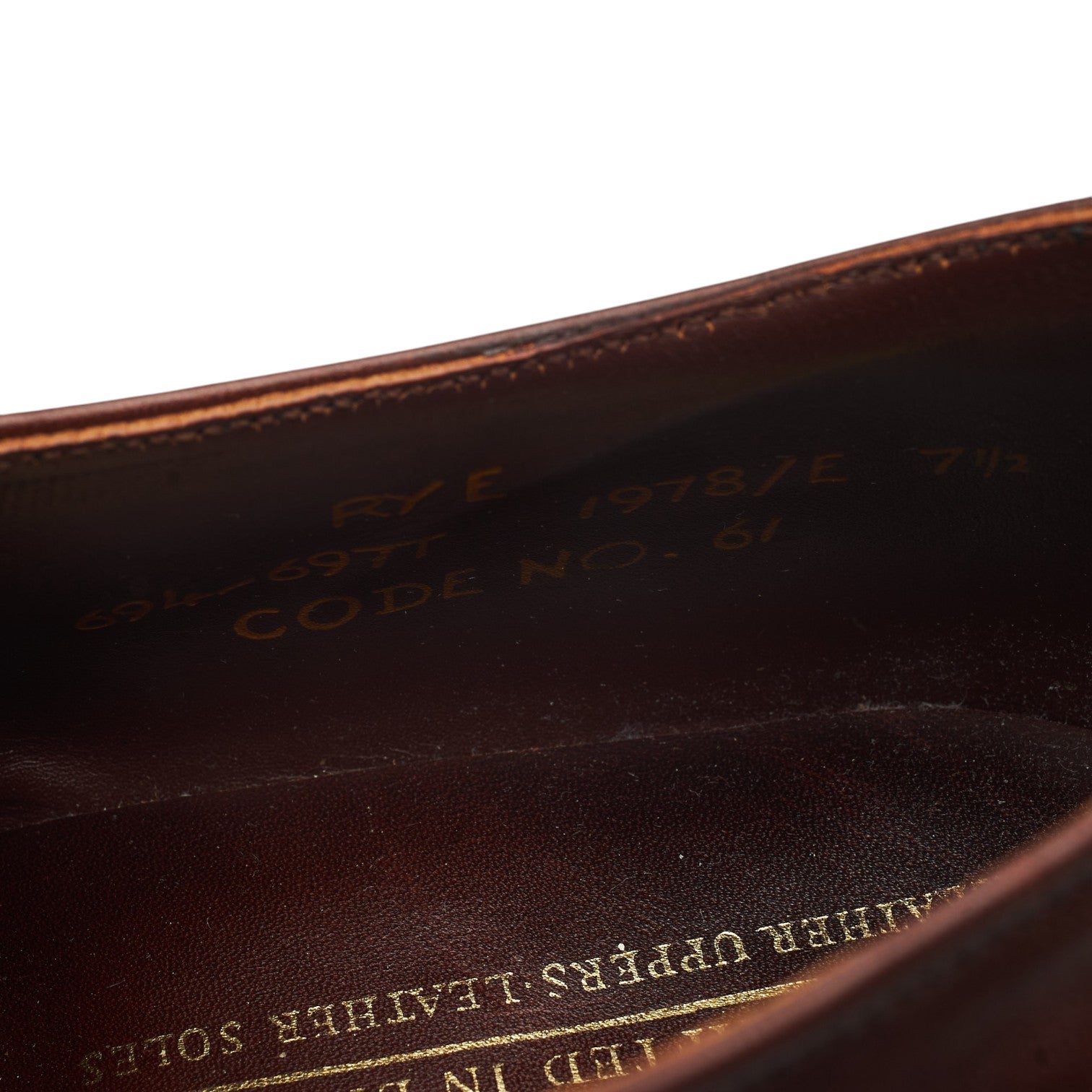 Cheaney Rye Derby Cuir Marron Vintage UK 7.5