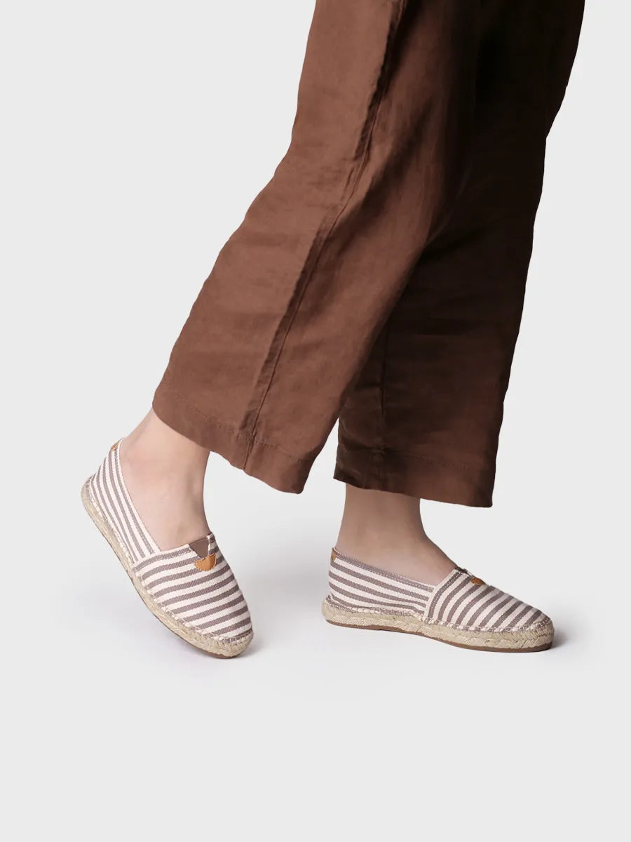 Toni Pons Blanes-DD espadrille mixte toile taupe