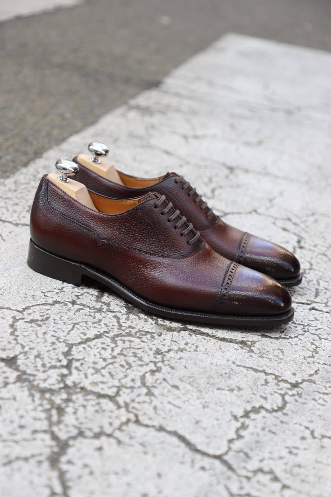 Malfroid Astoria oxford cuir grainé