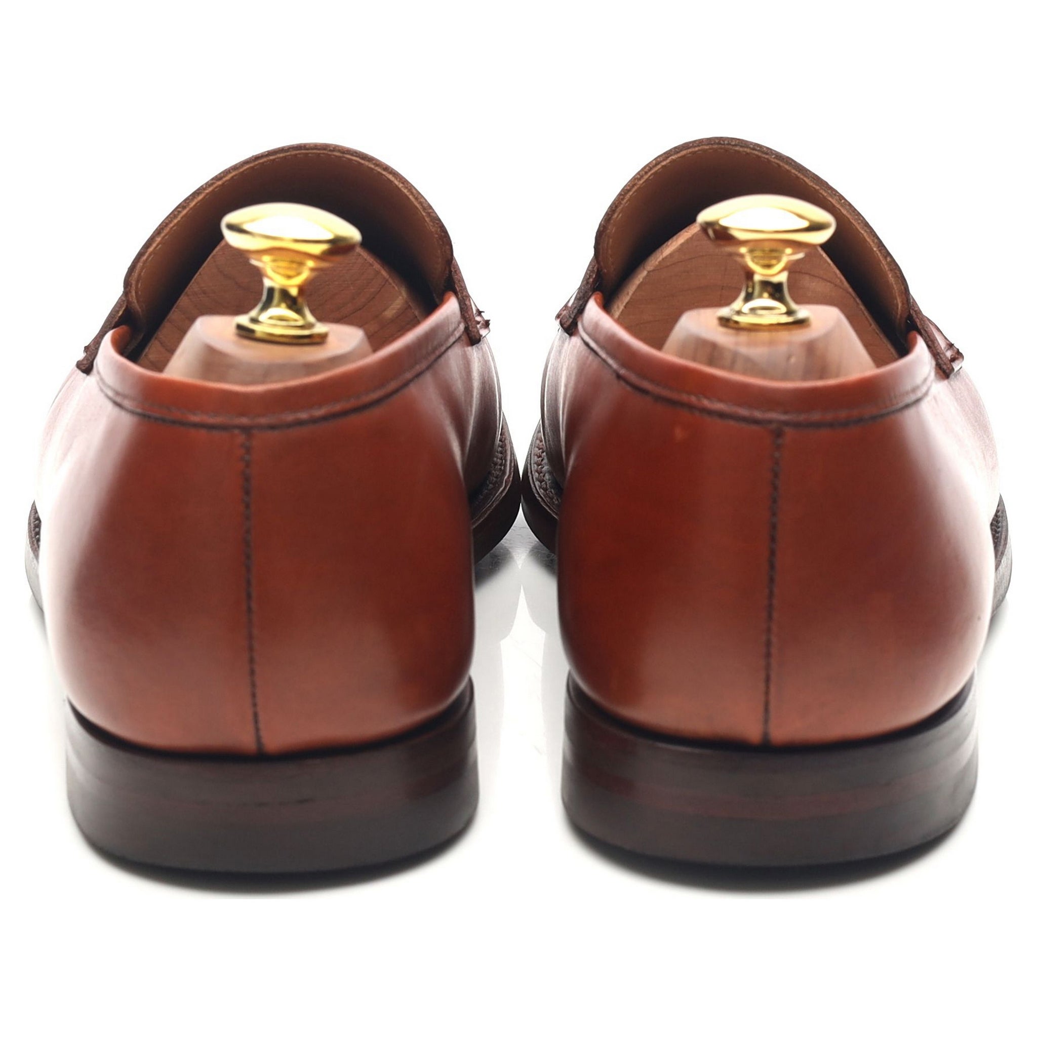 Crockett & Jones Boston mocassins marron cuir pointure 8.5