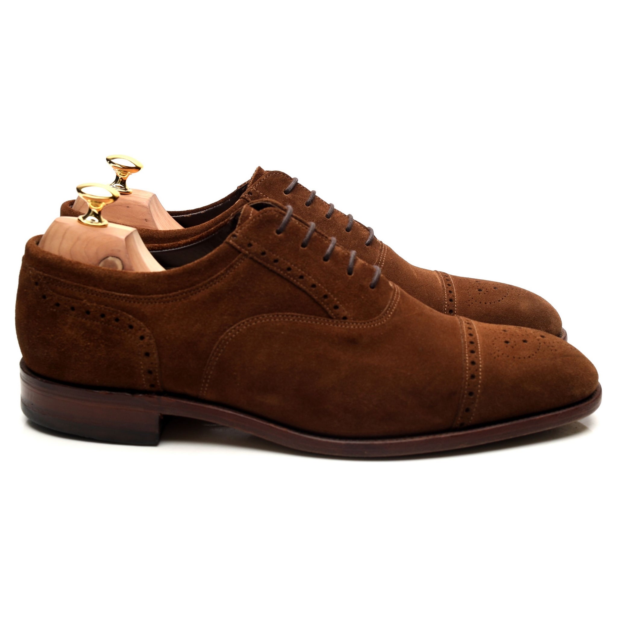 Loake Higham richelieu brogue daim marron 11 UK