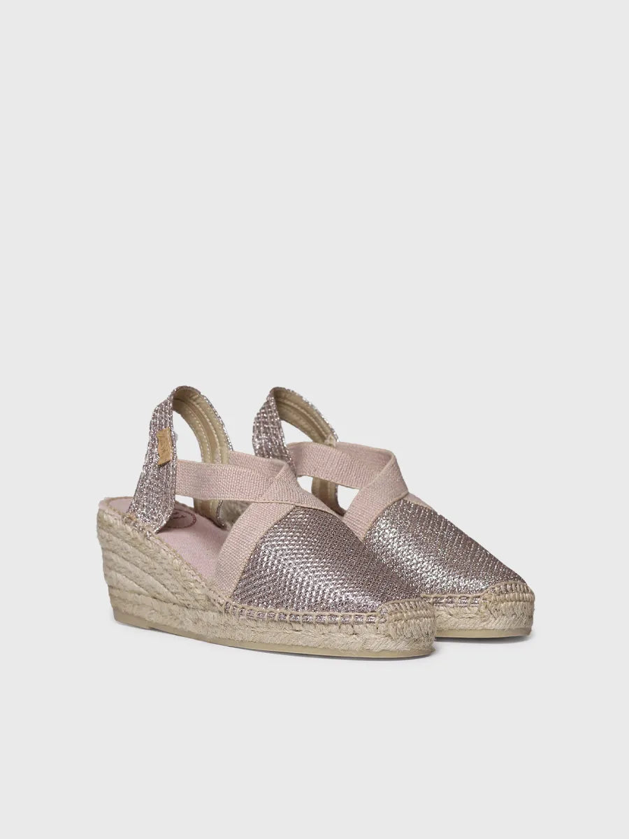 Toni Pons Triton espadrille compensée brillante vegan