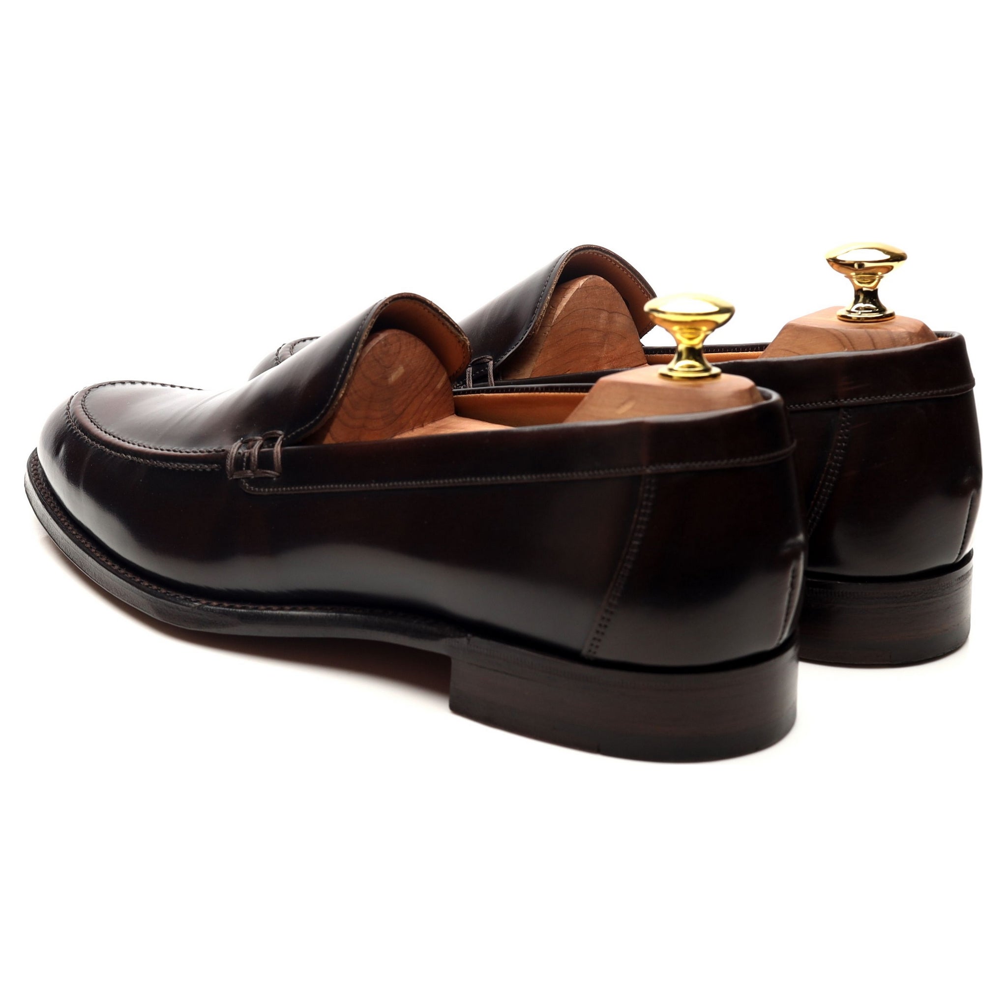 Cheaney Wilbur mocassins cuir marron foncé 8.5 UK