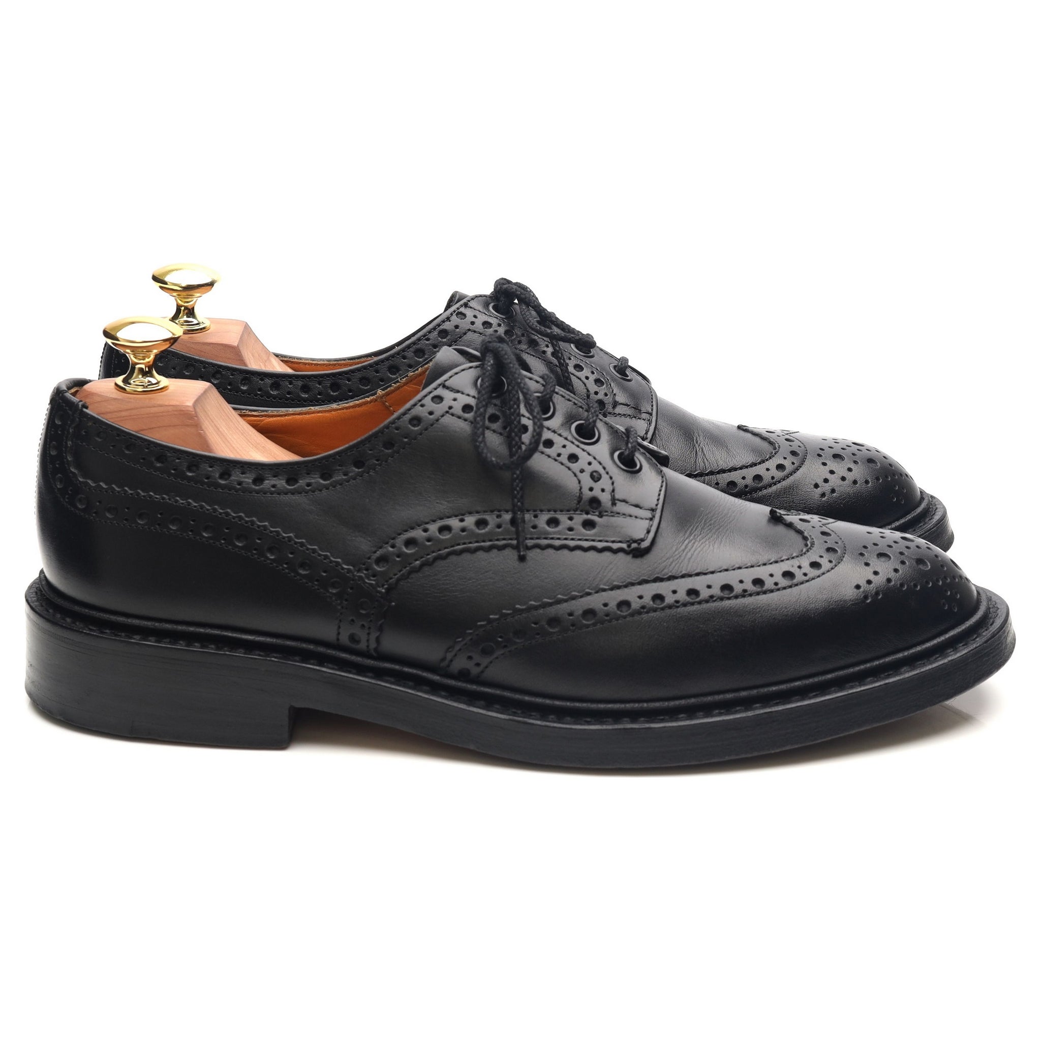 Tricker's Keswick Derby brogue cuir noir 8.5