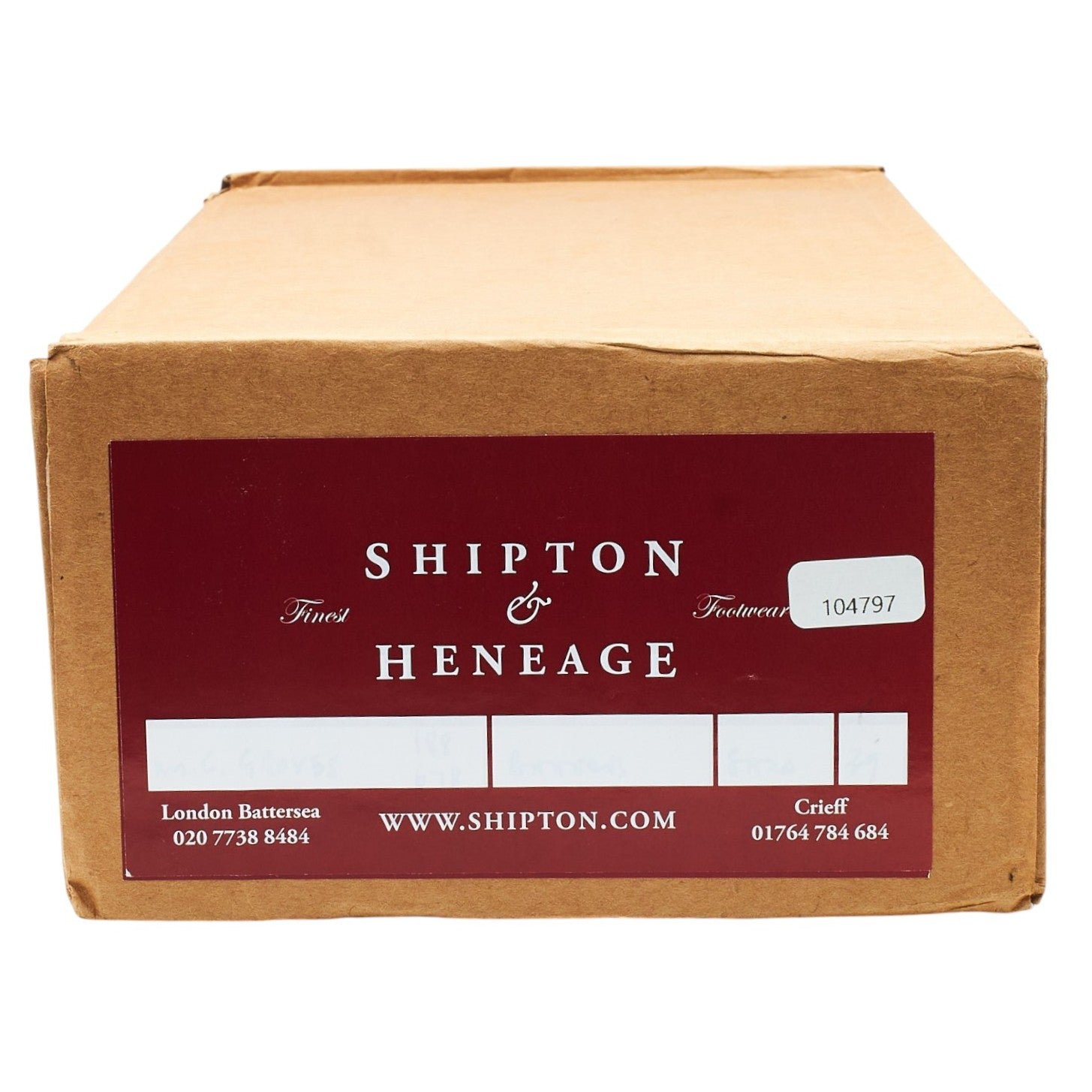 Shipton & Heneage Split Toe derby cuir noir UK 6 caoutchouc