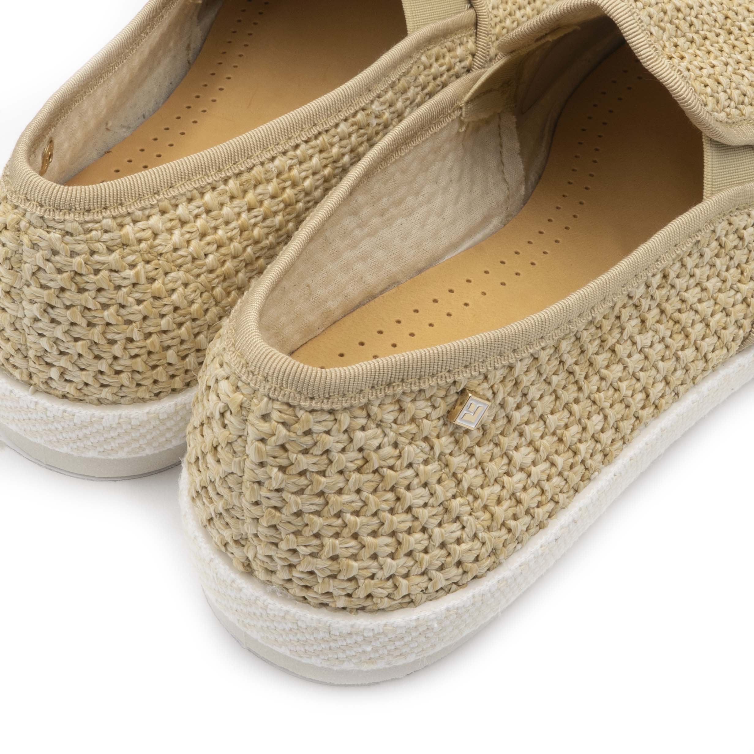 Rivieras Classic Nudude Biais espadrilles beige raphia