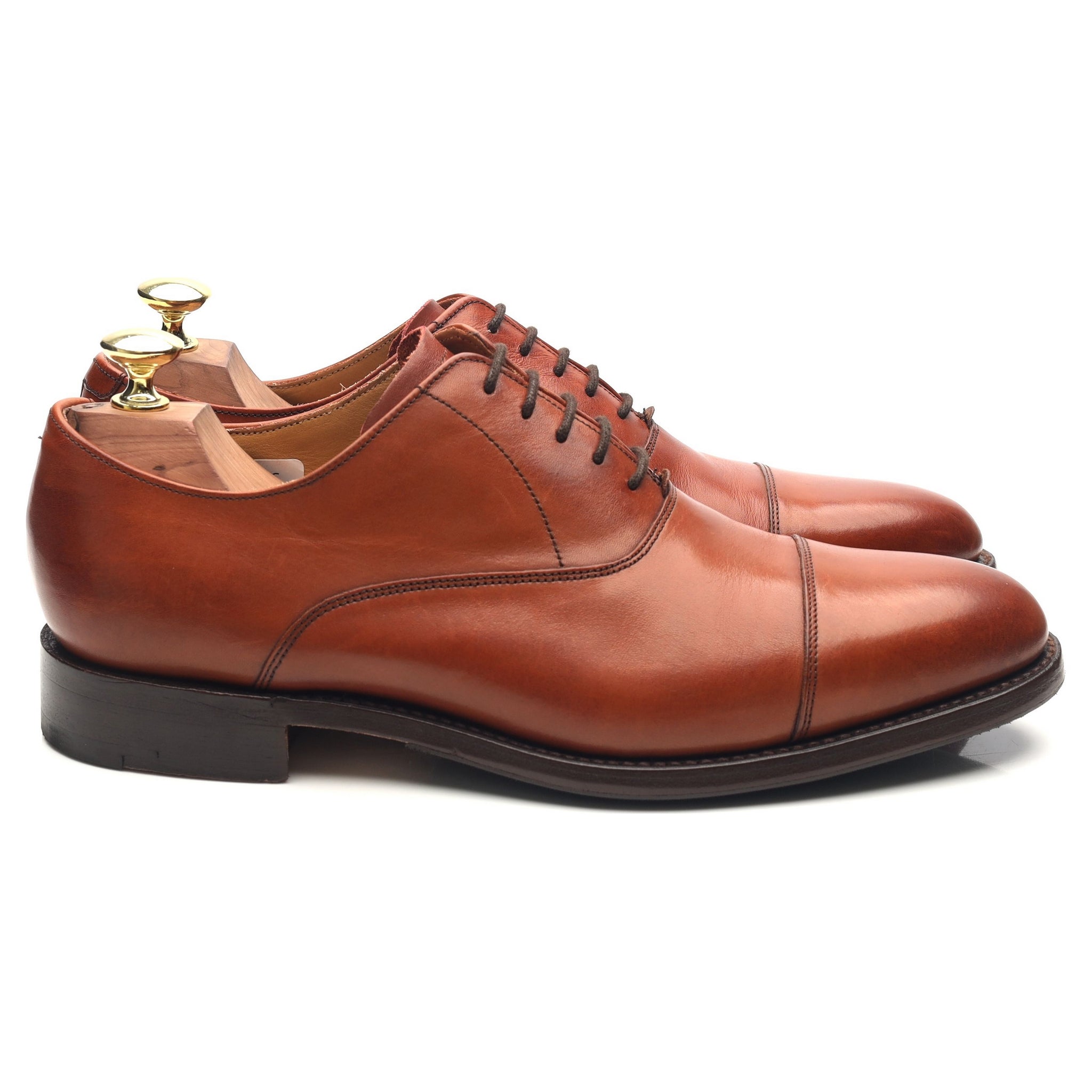 Barker Duxford richelieu cuir marron 7 UK large