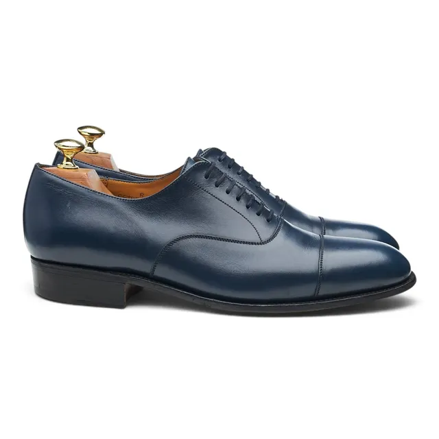 J.M. Weston 415 oxford cuir bleu marine UK 7.5