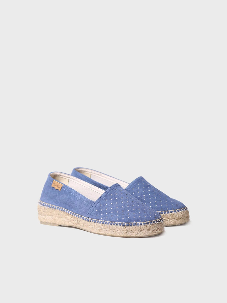 Toni Pons Eddy-ST espadrille daim plat fermé