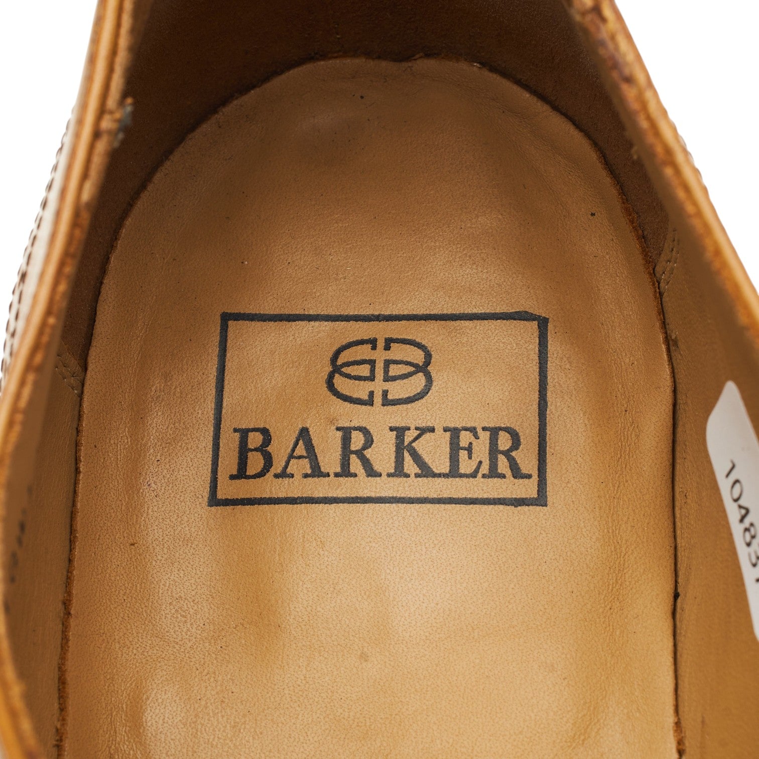 Barker Glasgow oxford brogue cuir camel UK 9 G
