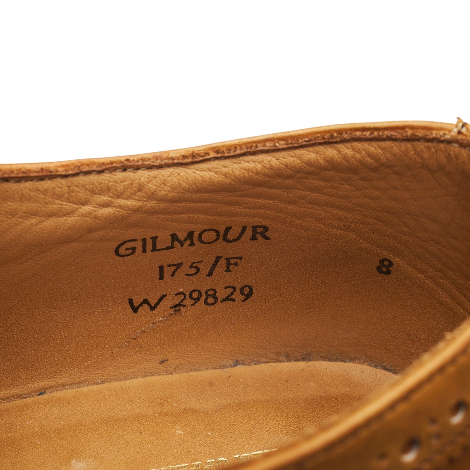 Cheaney Gilmour richelieu brogue cuir tan pointure UK 8