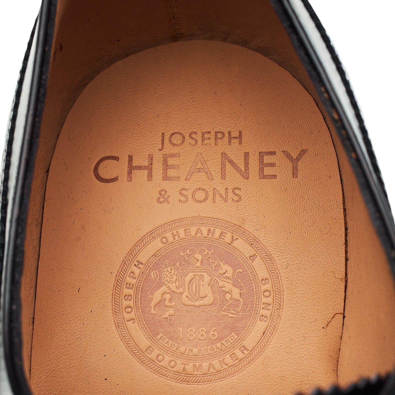 Cheaney 2873 richelieu cuir noir UK 7.5 large