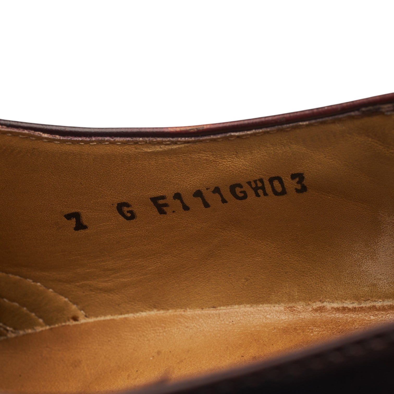 George Webb Oxford Brogue chaussures cuir bordeaux pointure UK 7