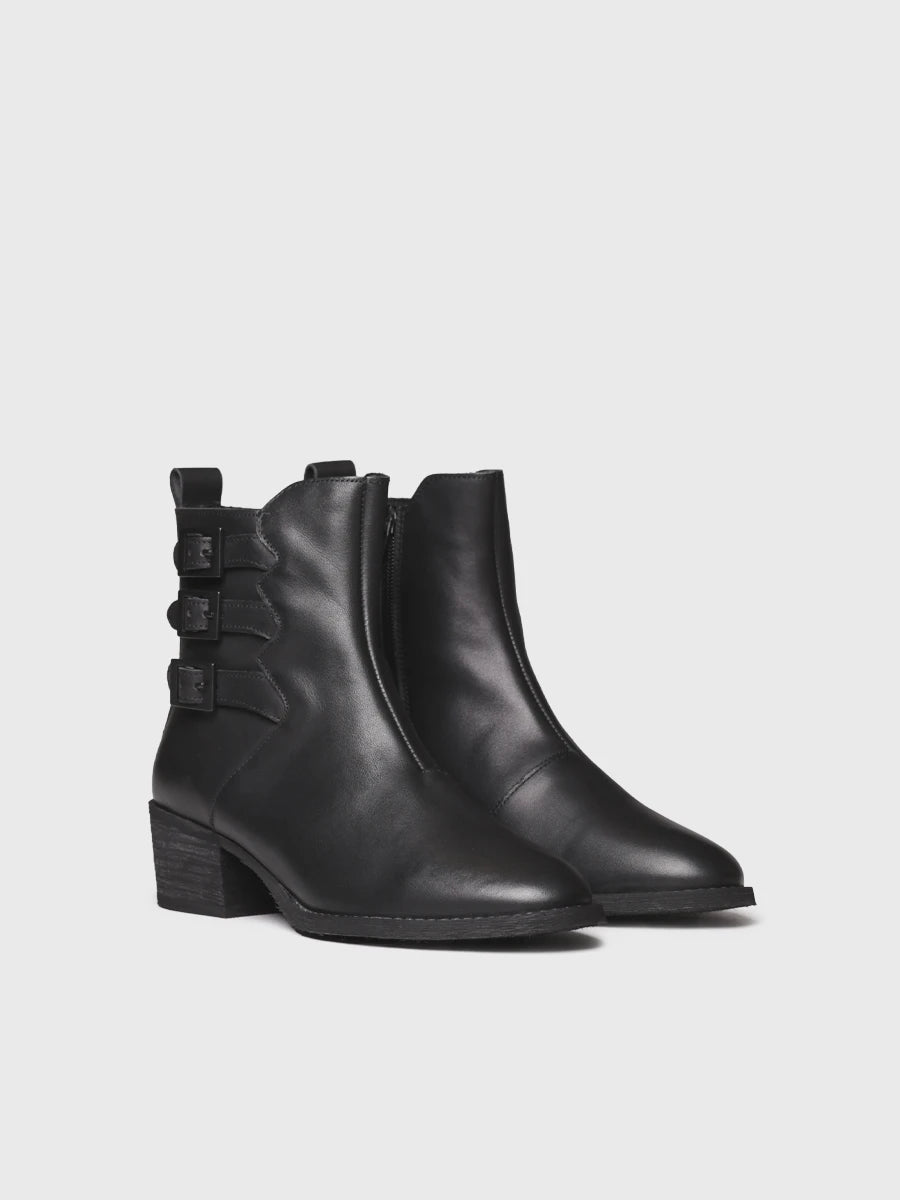 Toni Pons Palencia-P bottine cuir boucles talon 4 cm