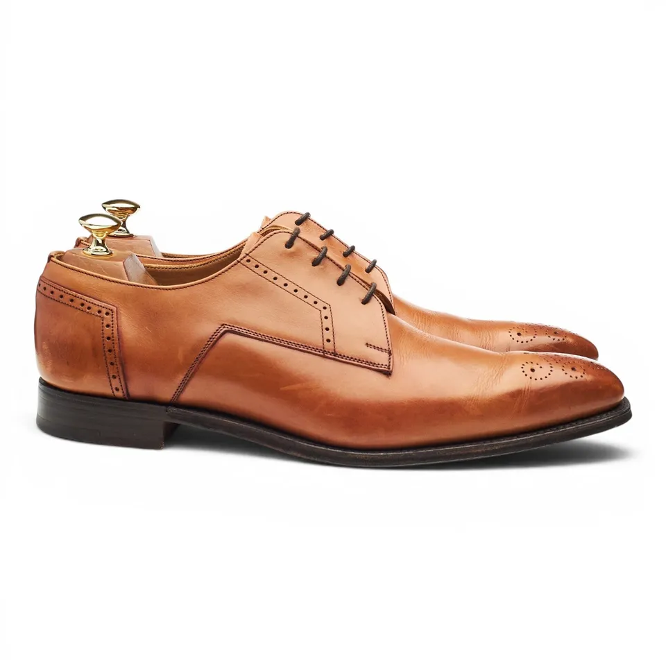 Cheaney Ewan derbies cuir marron clair 9.5 UK