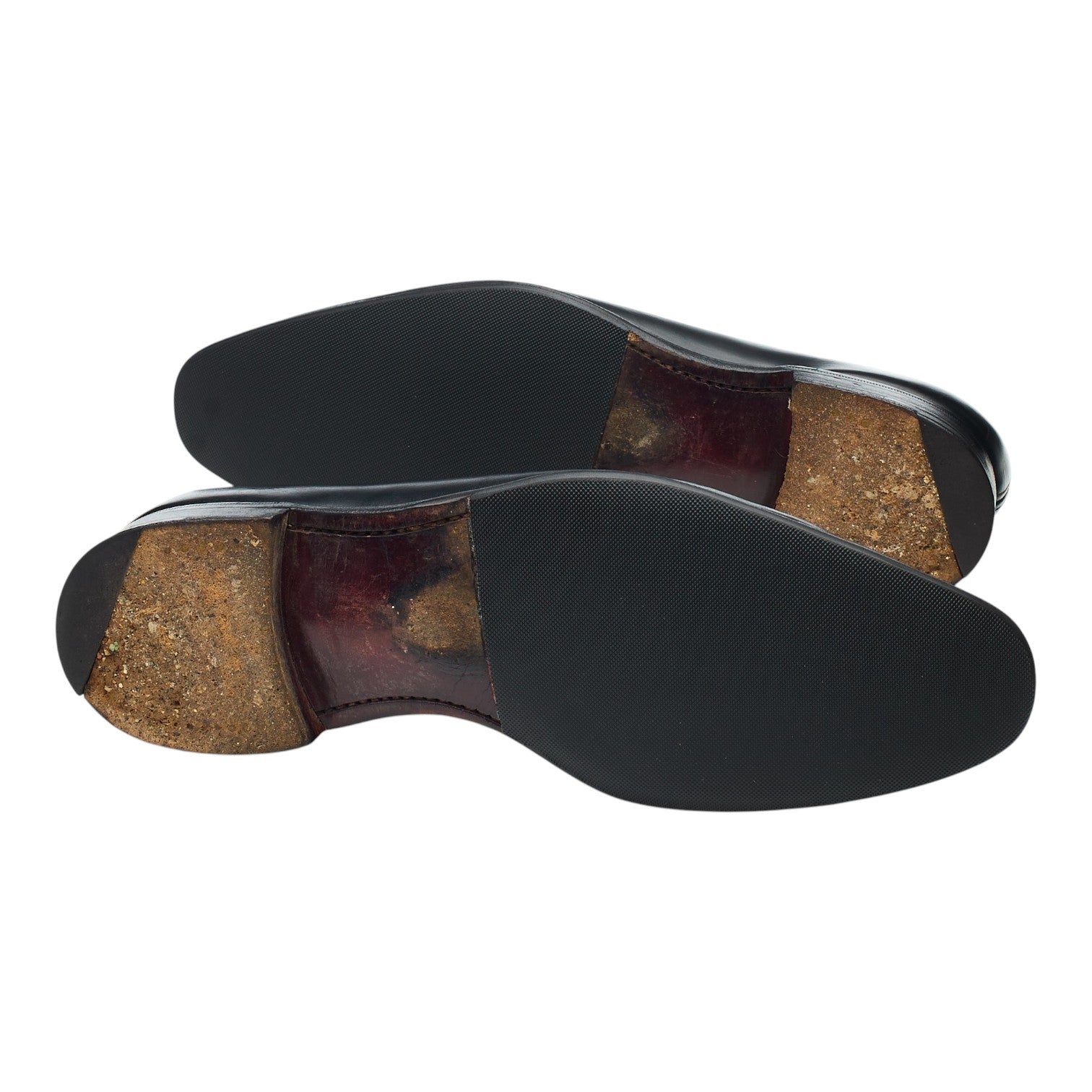 M&S Wholecut oxford cuir noir UK 7