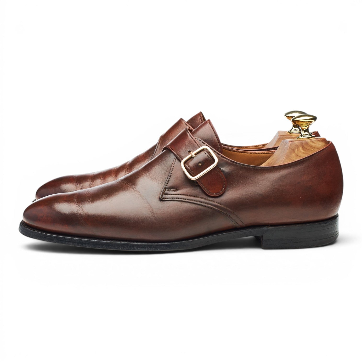 Crockett & Jones Malvern monk cuir marron pointure 41,5