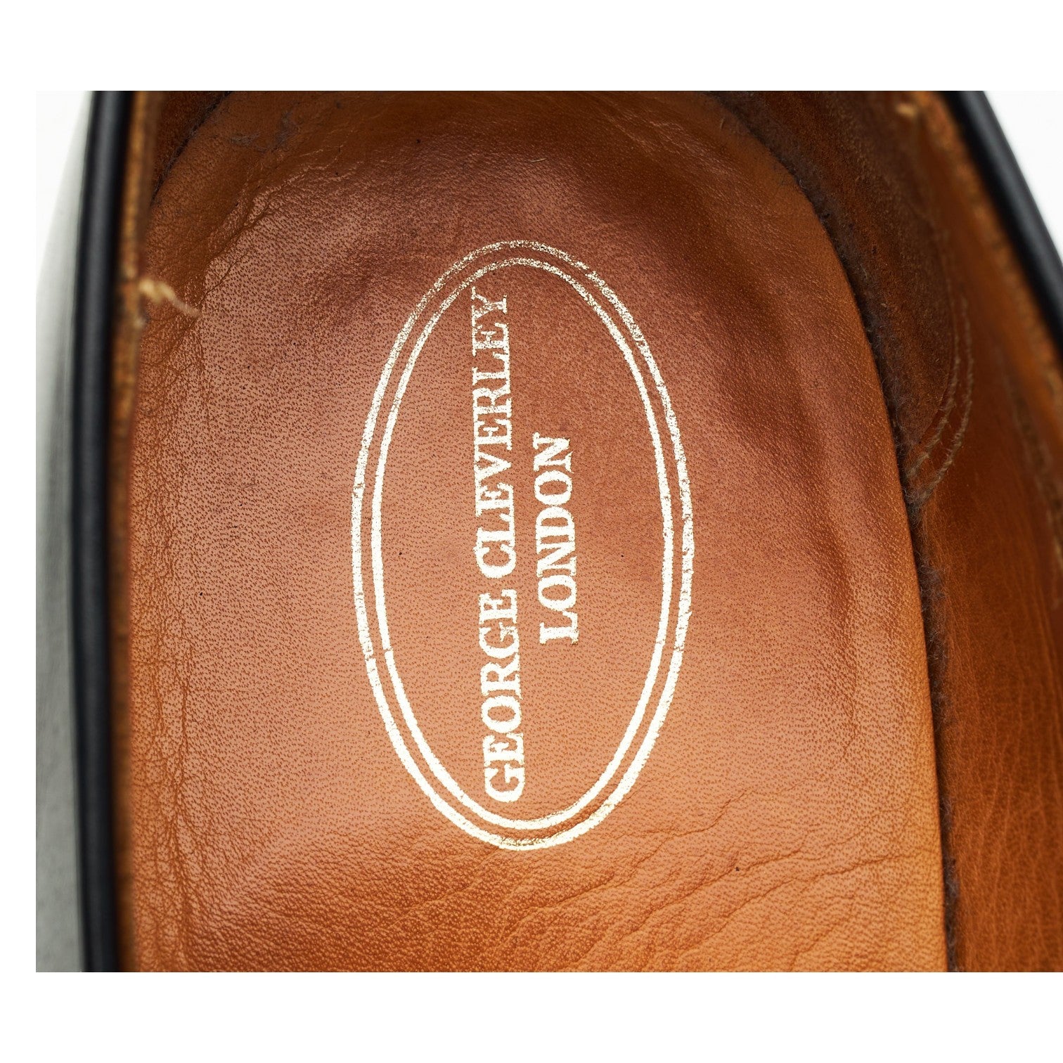 George Cleverley Matthew mocassins cuir noir UK 7