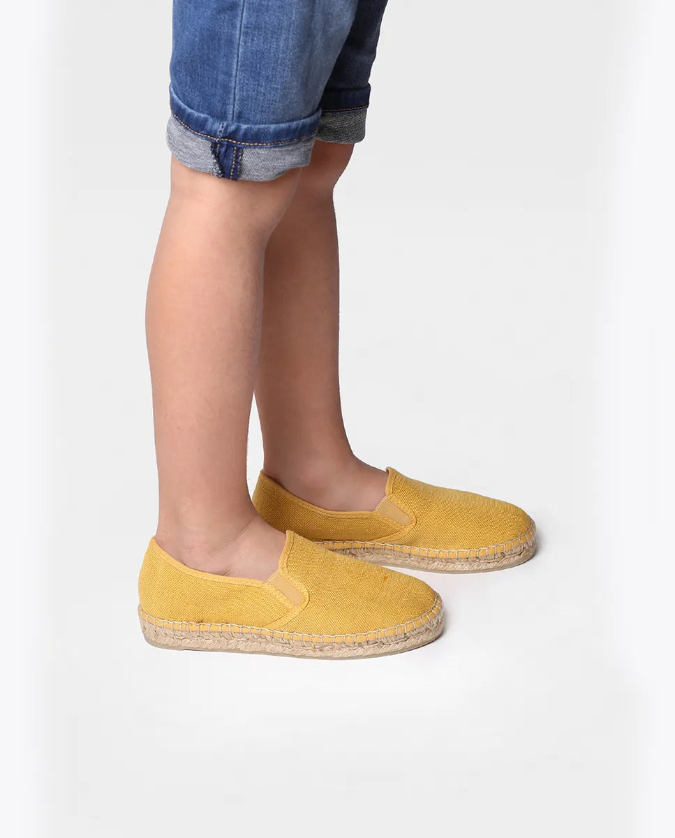 Toni Pons Efes-V espadrille enfant toile marine vegan