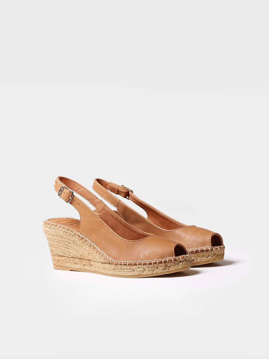 Toni Pons Croacia espadrille compensée bout ouvert 7 cm