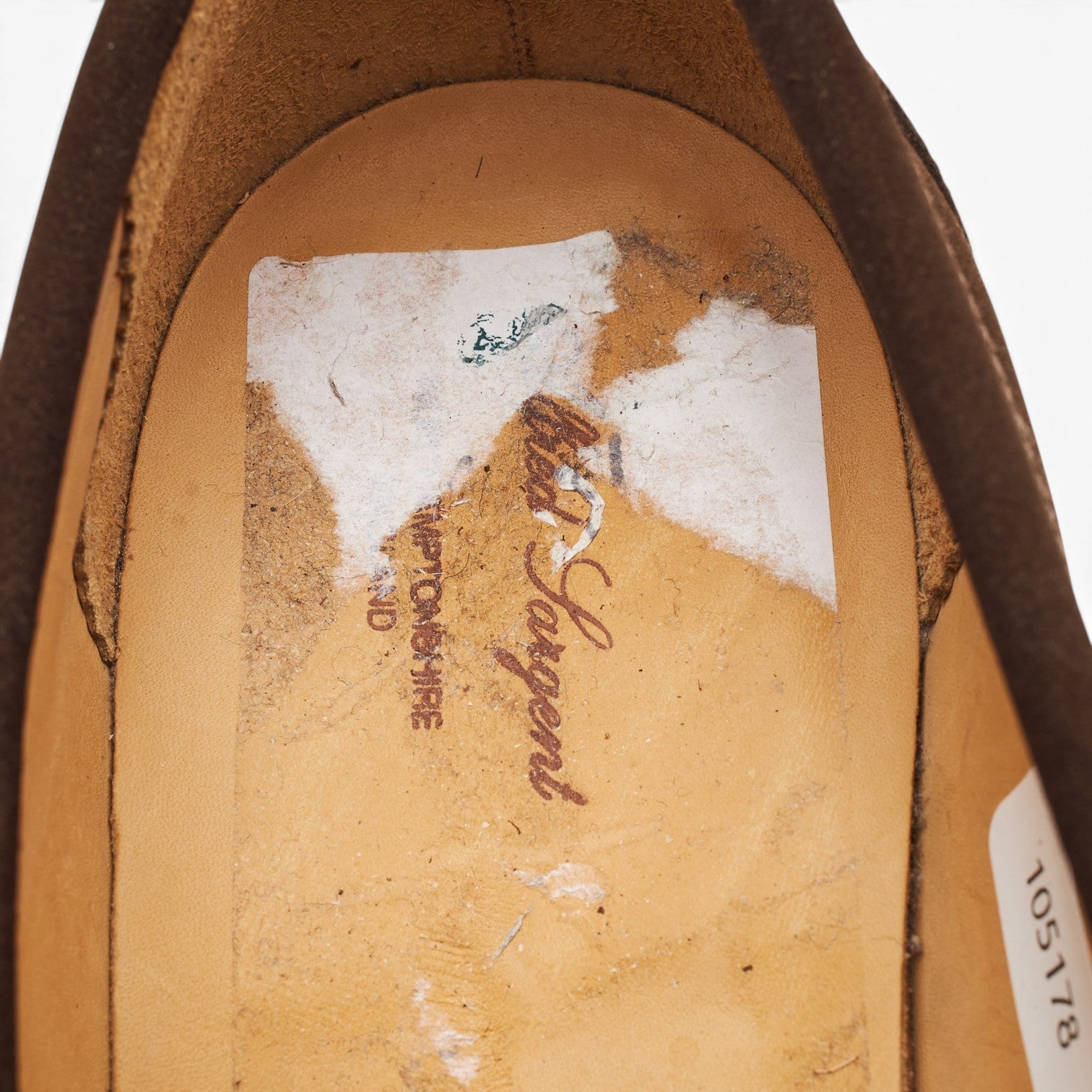 Alfred Sargent Hendon mocassin daim marron UK 8